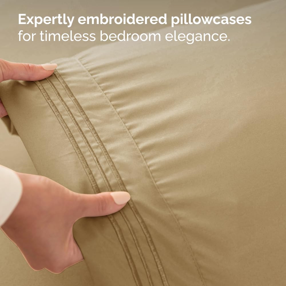 CGK Unlimited sheets beside mattress to show scale and fit benefit