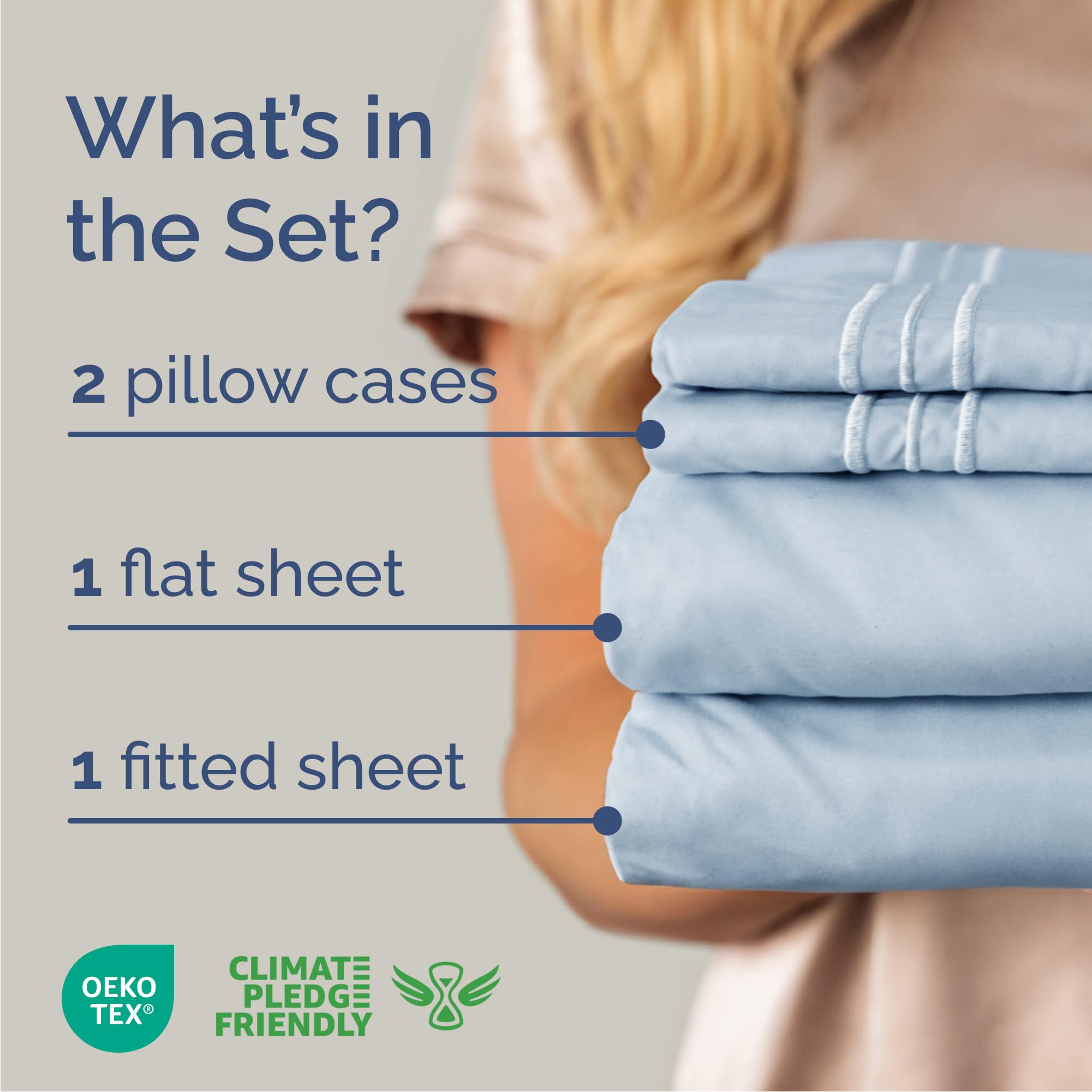 CGK Unlimited flat sheet spread on bed demonstrating smooth drape