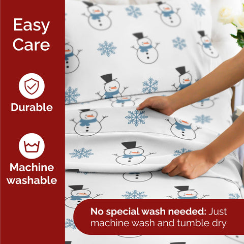 CGK Unlimited sheet set displayed on queen mattress for size reference