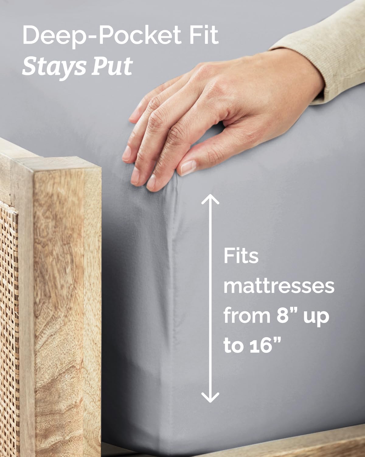 CGK Unlimited pillowcase detail emphasizing soft finish for comfortable sleep