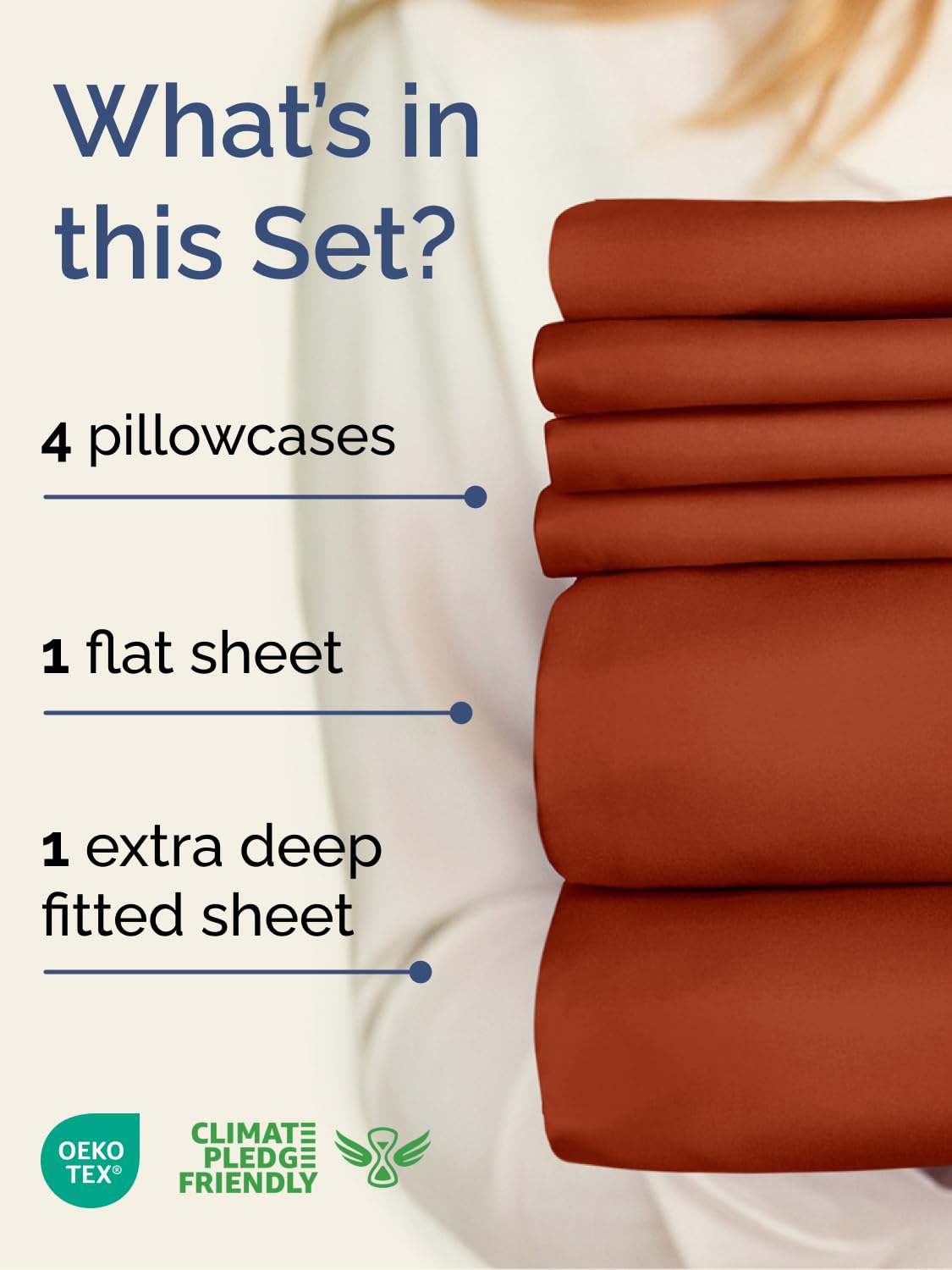 CGK Unlimited fitted sheet close-up of deep pocket elastic for secure hold