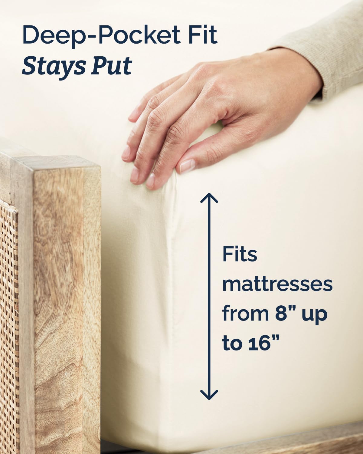 CGK Unlimited pillowcase detail highlighting silky finish and comfort
