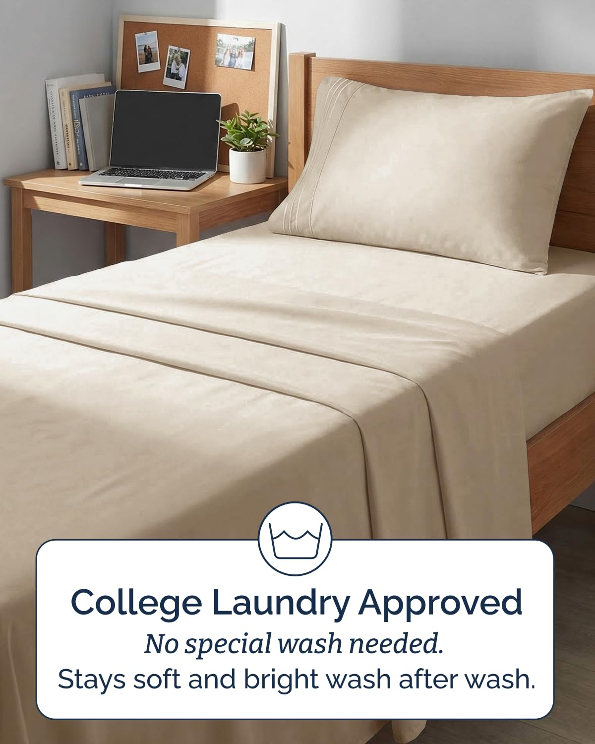 CGK Unlimited fitted sheet demonstrated on mattress showing 16-inch pocket fit