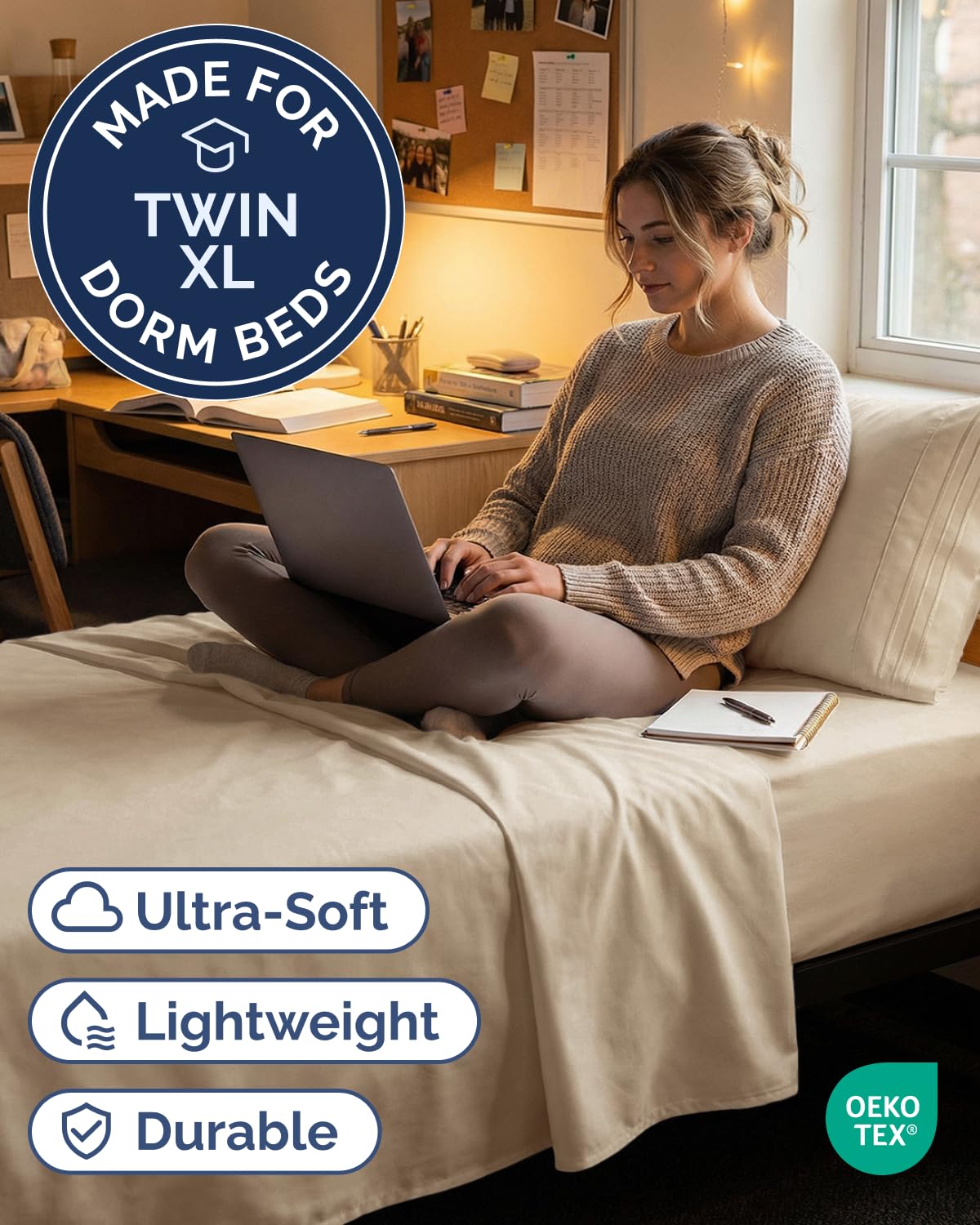 CGK Unlimited fitted sheet close-up highlighting deep pocket fit and secure hold