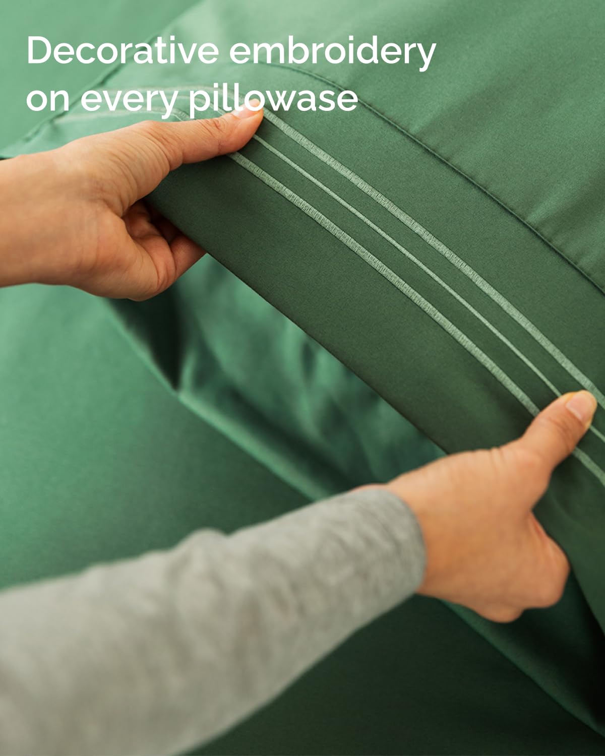 CGK Unlimited macro view of double-brushed microfiber weave showing lasting softness