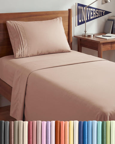 CGK Unlimited front packaging showing mauve sheets and set contents, neat organization benefit