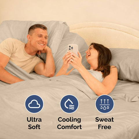 CGK Unlimited fitted sheet on mattress demonstrating deep-pocket secure fit