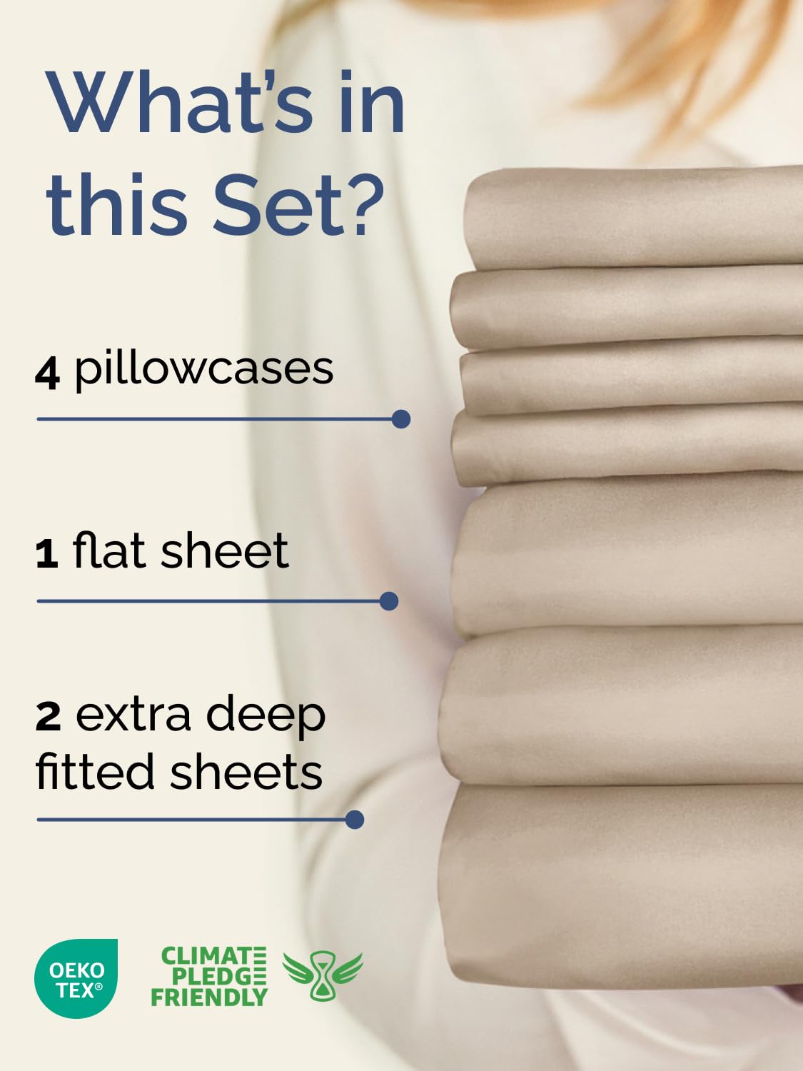 CGK Unlimited close-up of fitted sheet elastic pocket showing secure fit benefit
