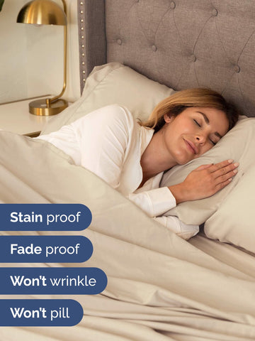 CGK Unlimited pillowcase detail with enclosure showing tidy pillow benefit