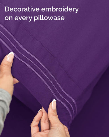 CGK Unlimited sheets on mattress with topper showing fit and depth comparison