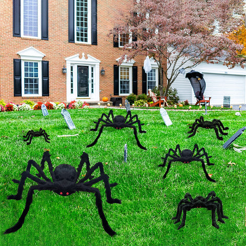 CH HAICHENG spider hanging on porch creating spooky curb appeal