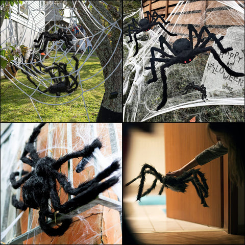 CH HAICHENG six spiders side-by-side showing size range for layered displays