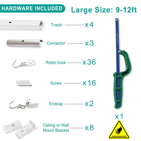 ChadMade track beside tape measure illustrating adjustable sizing
