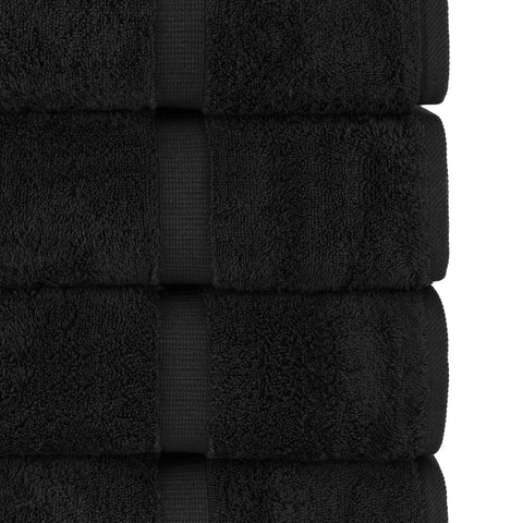 Chakir Turkish Linens towel in use drying hands quickly with plush comfort
