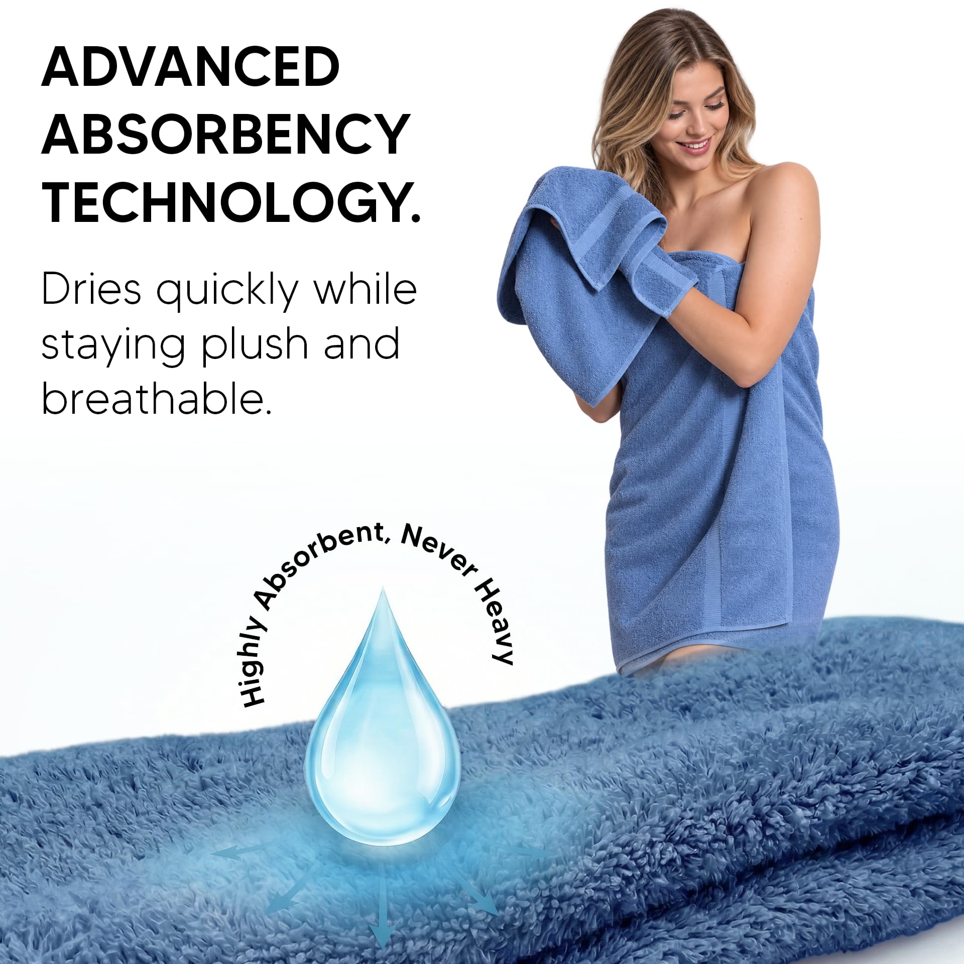 Chakir Turkish Linens neatly folded two-pack illustrating soft thickness and color