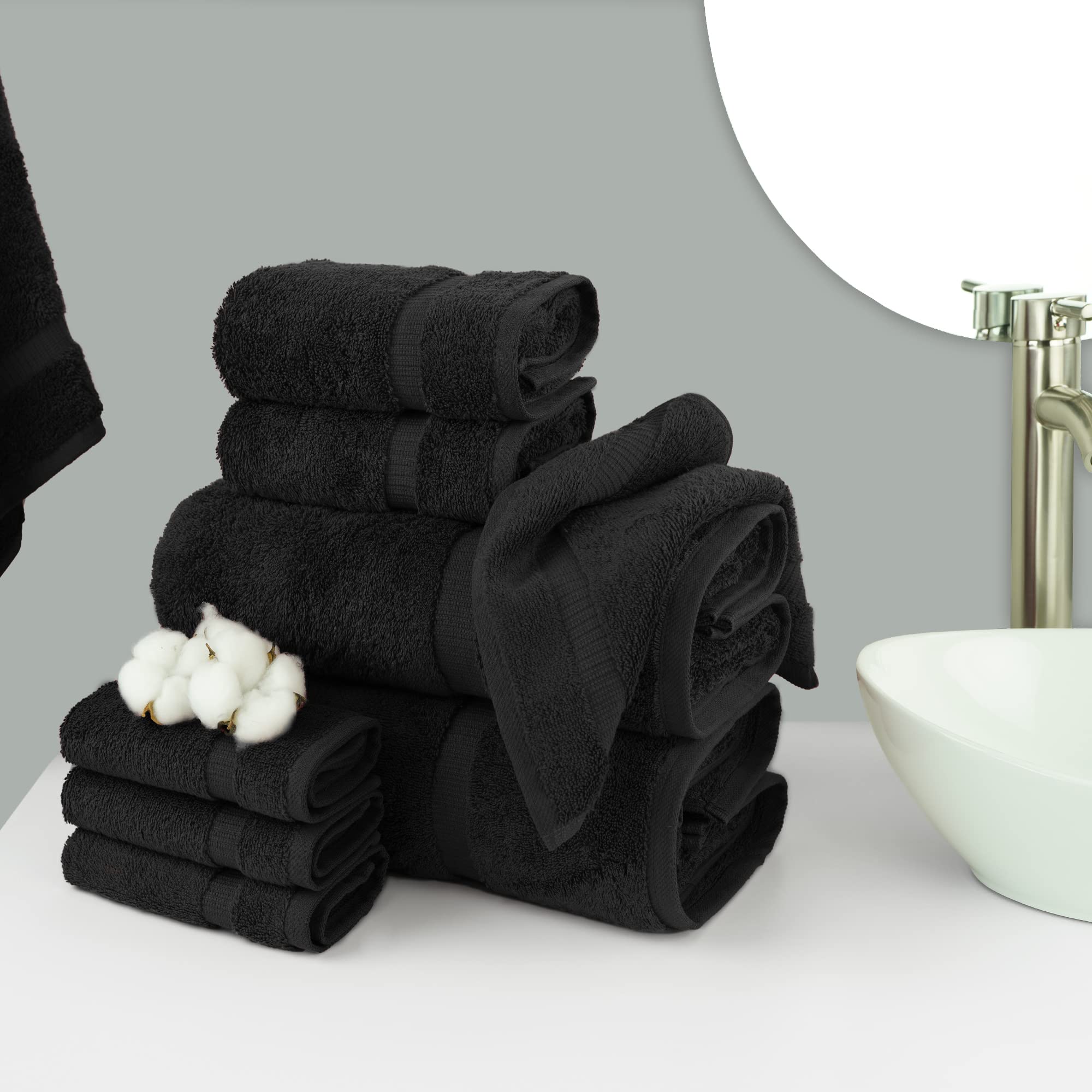 Chakir Turkish Linens close-up of cotton pile highlighting plush absorbency