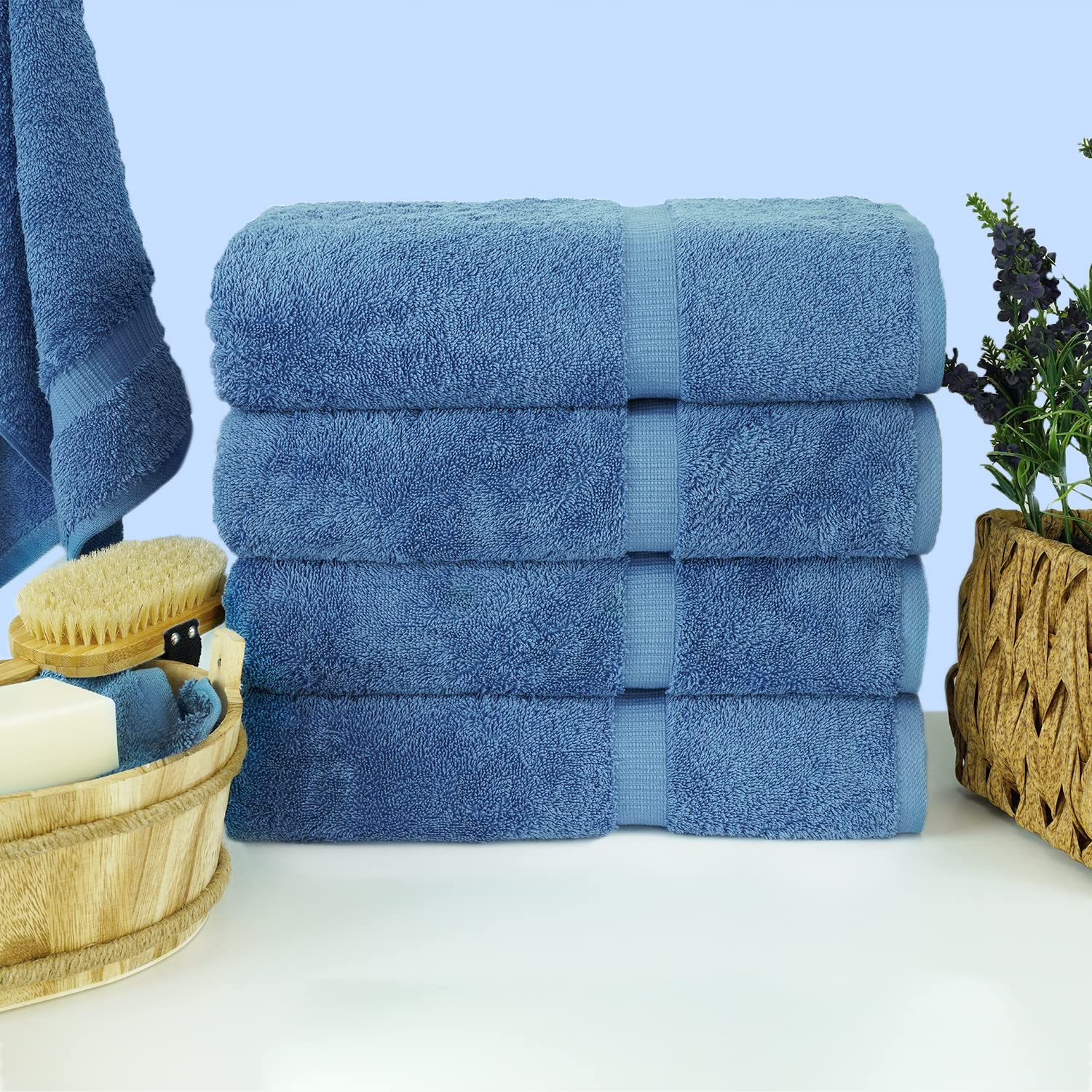 Chakir Turkish Linens close-up of cotton weave for extra softness