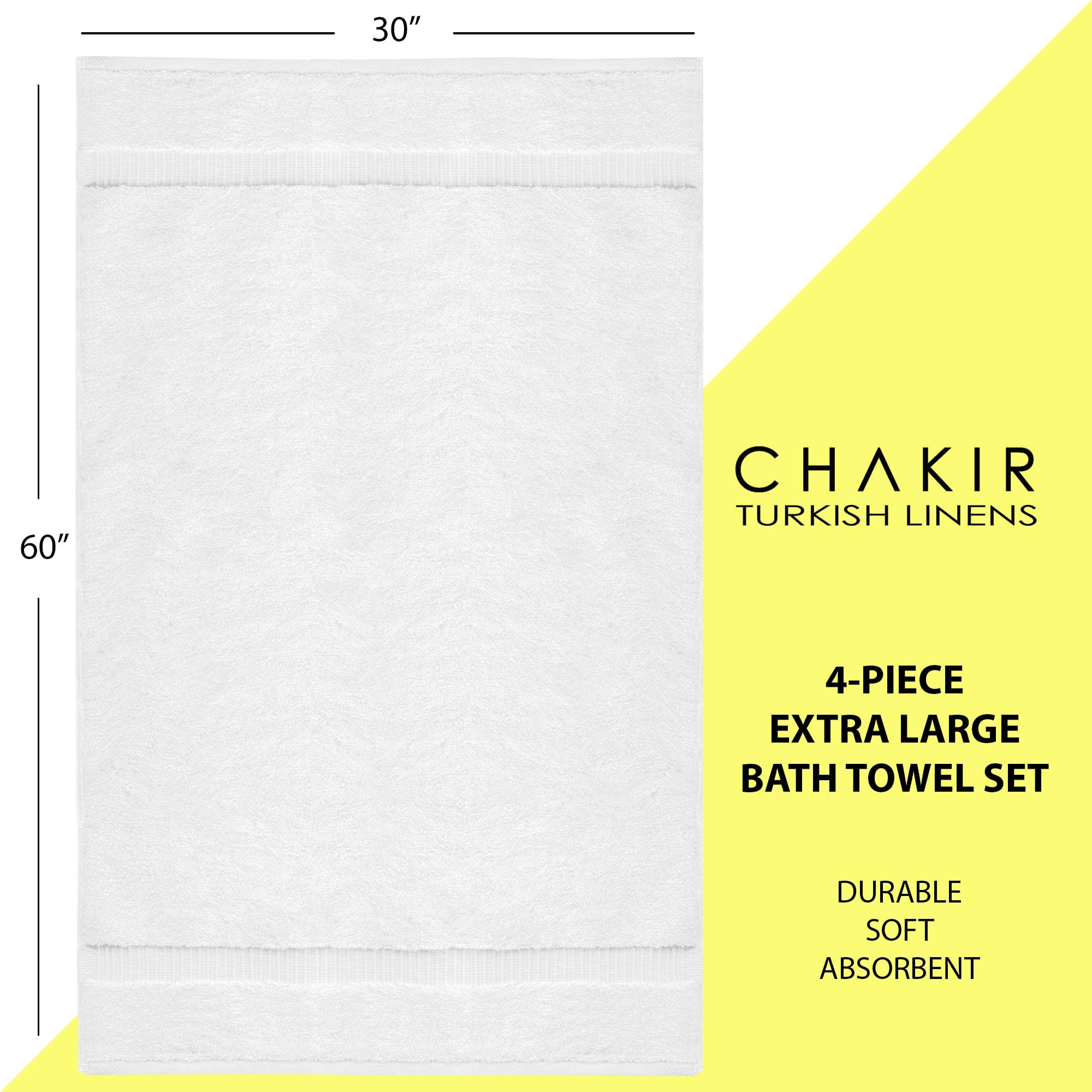 Chakir Turkish Linens folded stack on shelf showing clean look and easy storage benefit