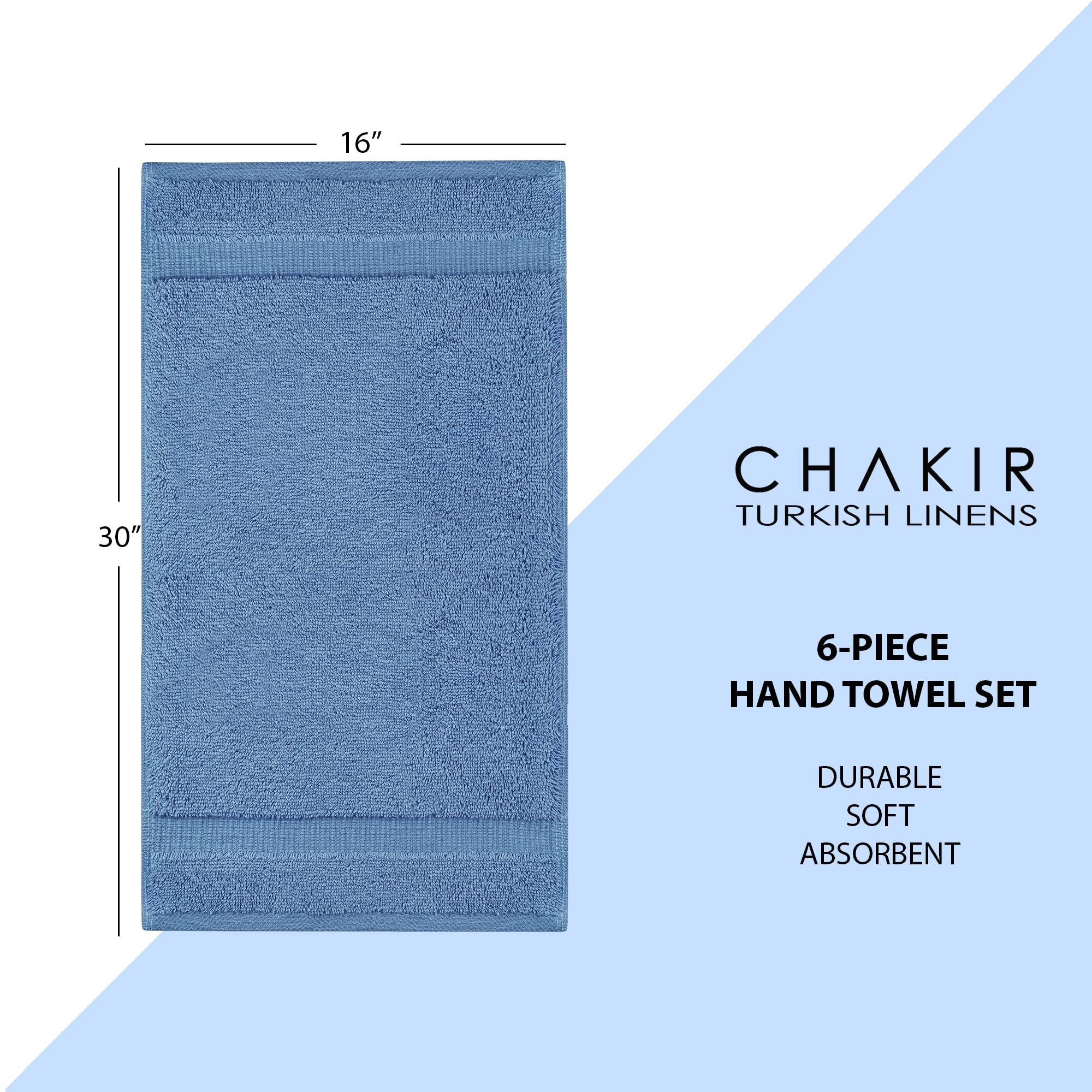 Chakir Turkish Linens folded stack in a styled bathroom showing gift-ready presentation