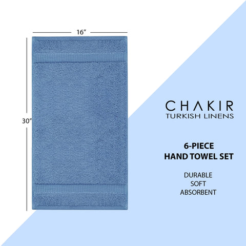 Chakir Turkish Linens folded stack in a styled bathroom showing gift-ready presentation