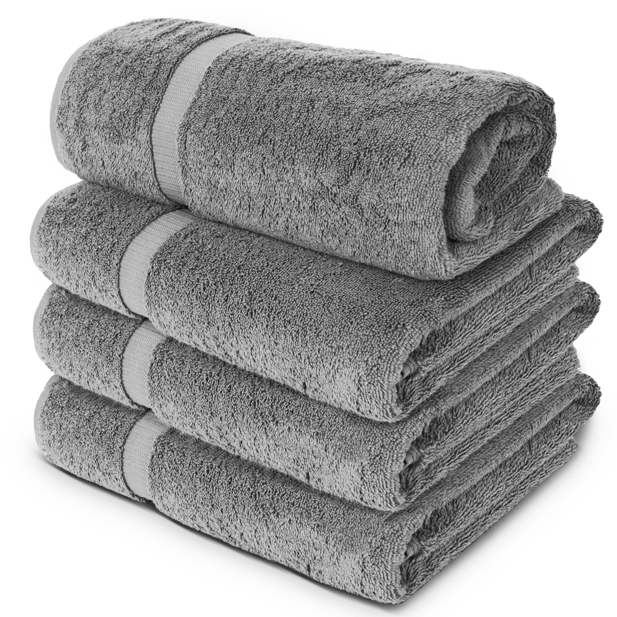 Chakir Turkish Linens hung full-length towel showing generous coverage benefit