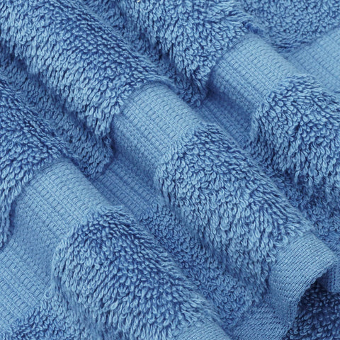 Chakir Turkish Linens towel hanging in bathroom providing spa-like comfort