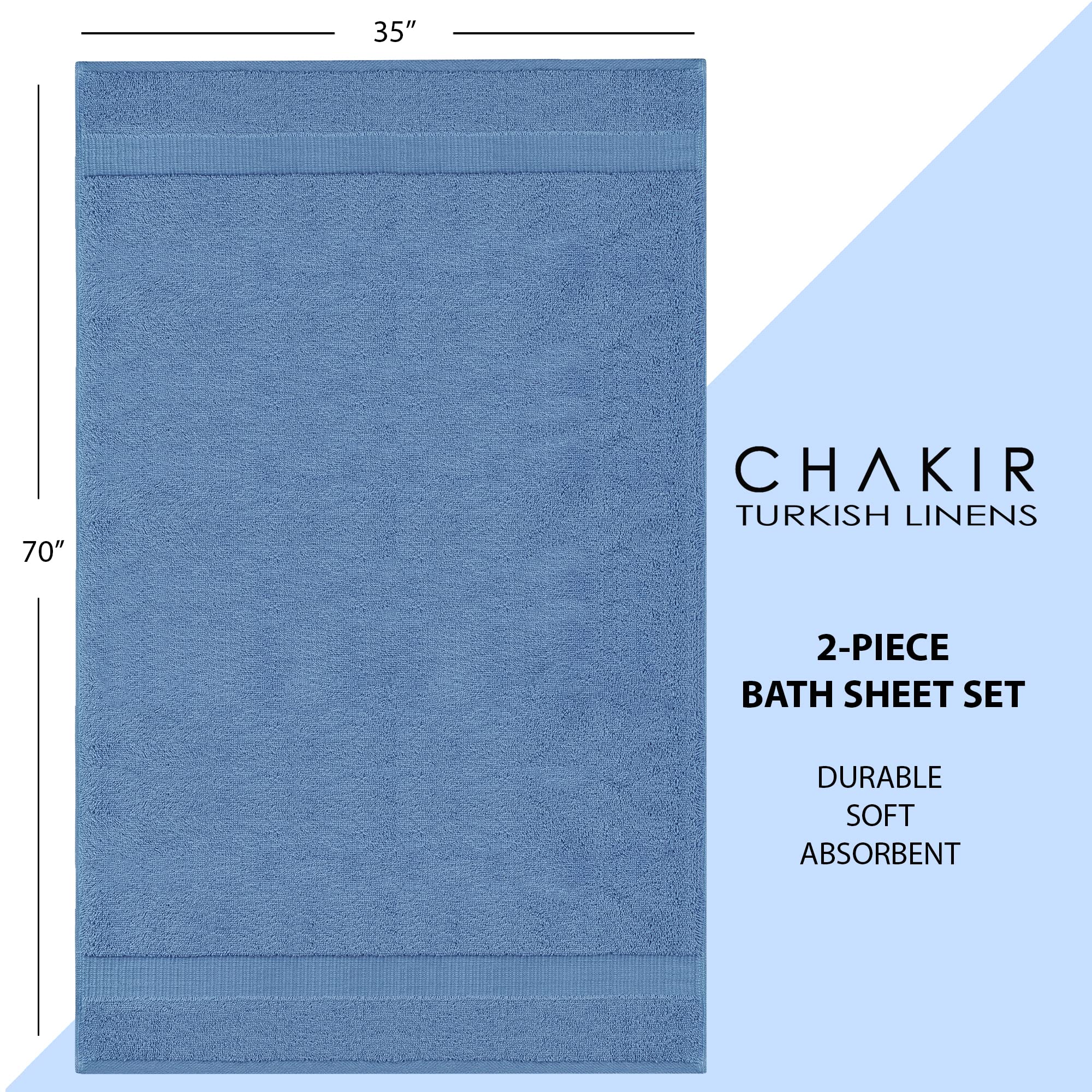 Chakir Turkish Linens styled on bathroom shelf suggesting elegant storage