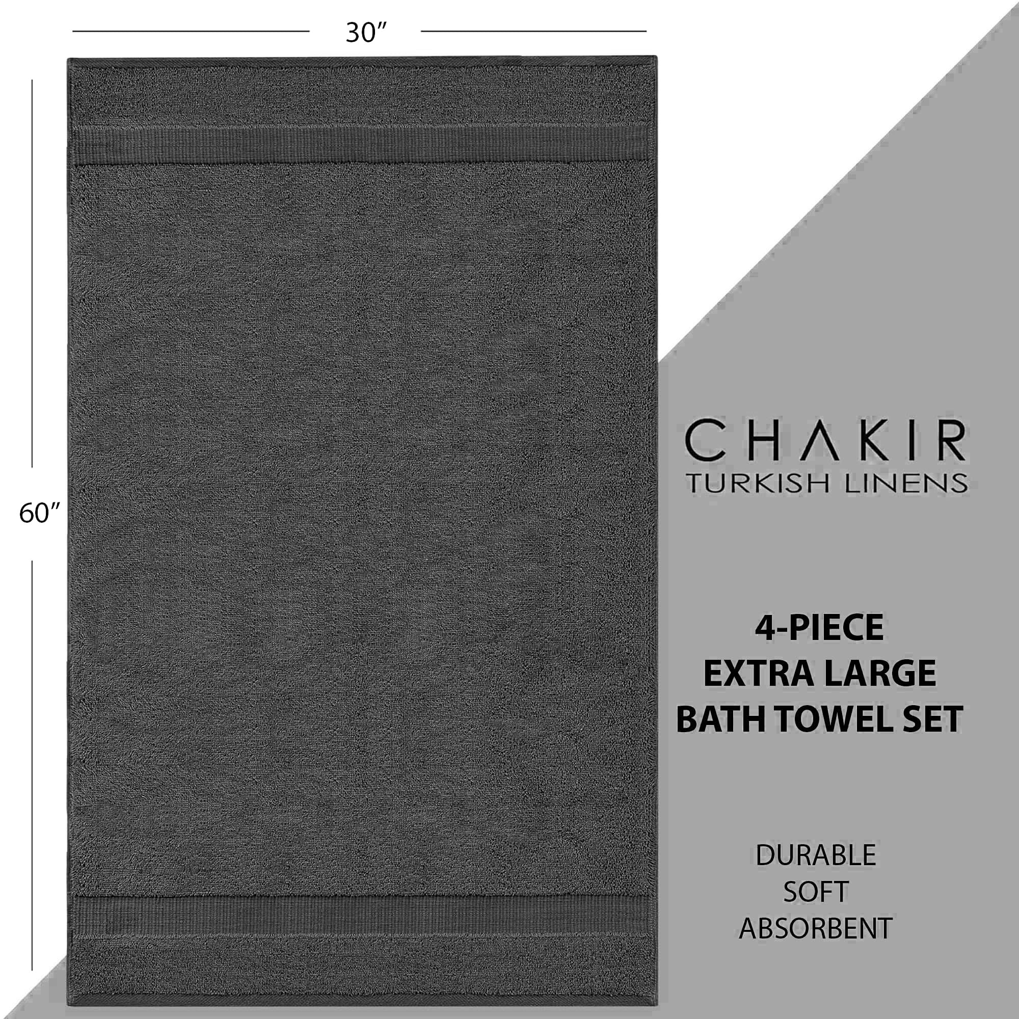 Chakir Turkish Linens stacked towels in modern bathroom showing cohesive style benefit