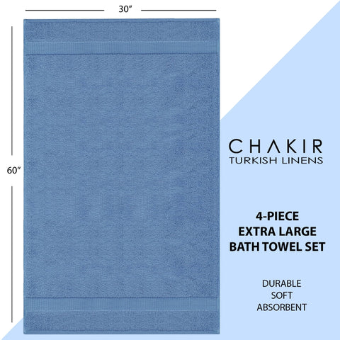 Chakir Turkish Linens stacked four towels showing coordinated set for bathroom refresh benefit