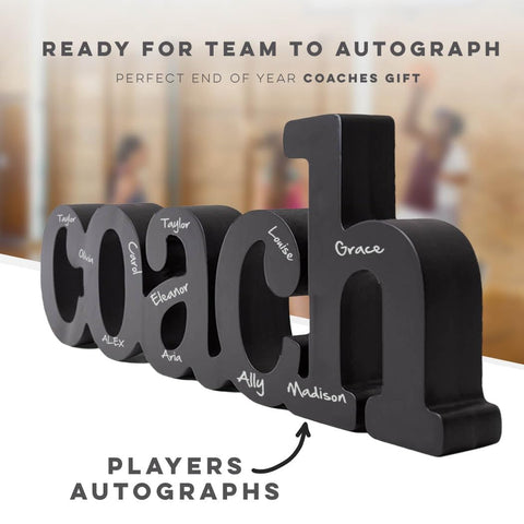 ChalkTalkSPORTS players signing the coach sign emphasizing team appreciation and shared memories
