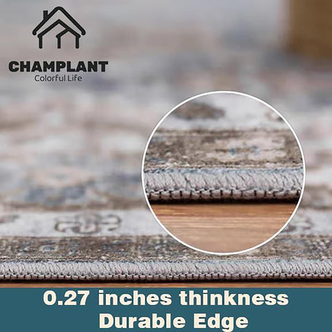 CHAMPLANT TPR non-slip backing detail showing secure floor grip
