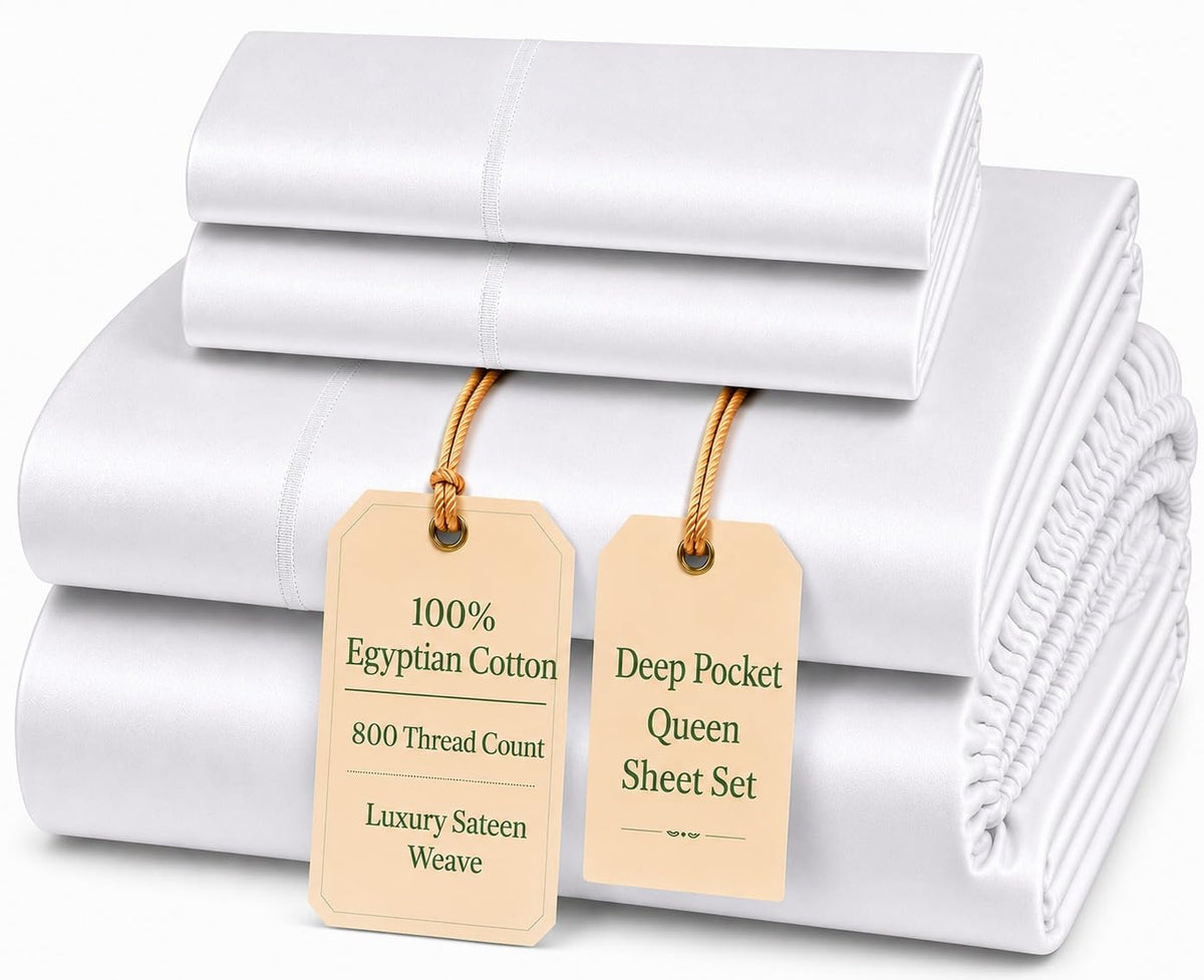 CHATEAU HOME COLLECTION front packaging showing queen sheet set quality and luxury