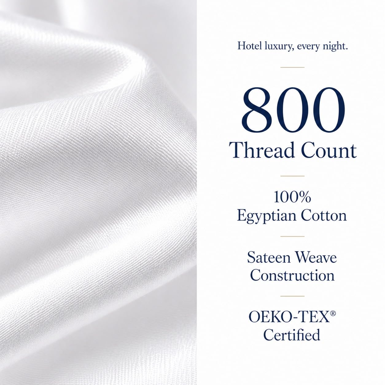 CHATEAU HOME COLLECTION label showing OEKO-TEX certification for safer textiles