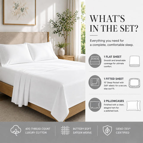 CHATEAU HOME COLLECTION king pillowcase with envelope closure for neat, secure pillow fit