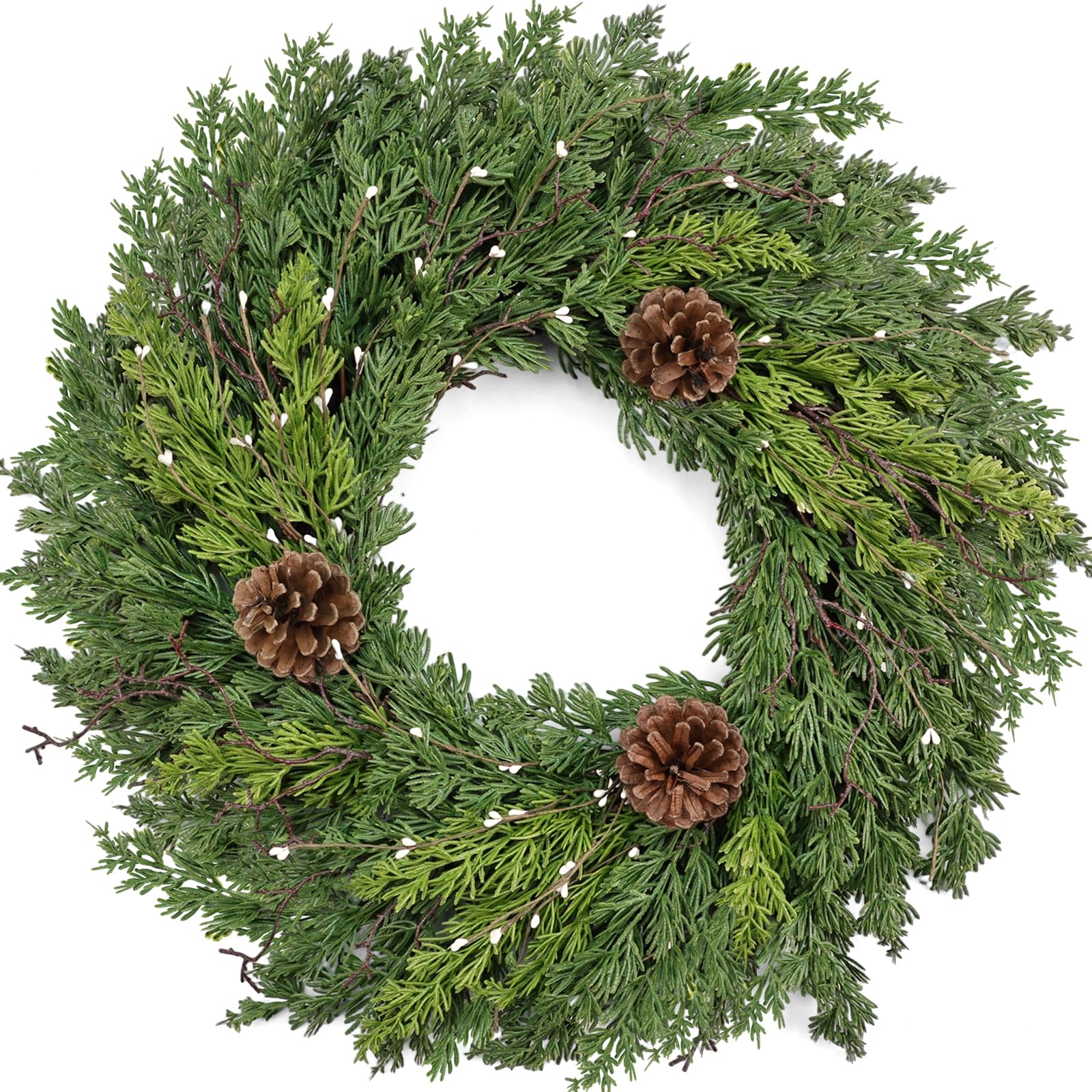 CHEAWRTZ front door wreath welcoming entryway seasonal curb appeal
