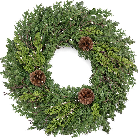 CHEAWRTZ front door wreath welcoming entryway seasonal curb appeal