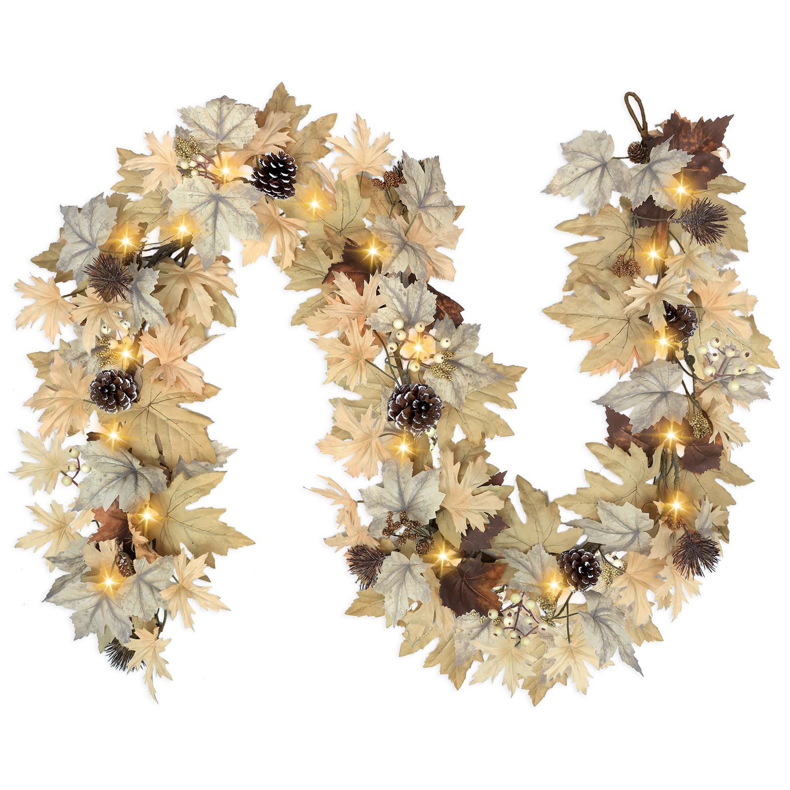 CHEAWRTZ front packaging showing the 6 ft fall garland benefits