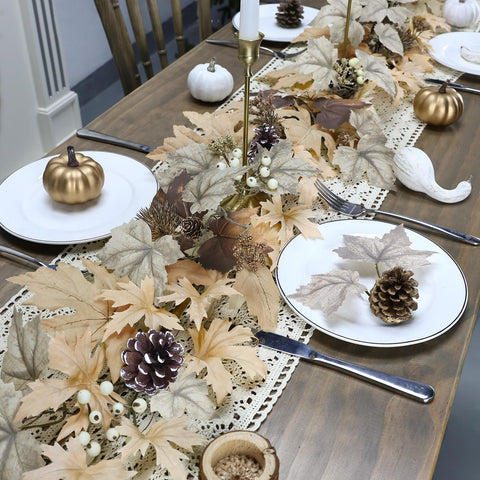 CHEAWRTZ garland styled on fireplace mantel for warm decor