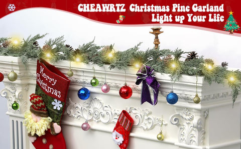 CHEAWRTZ pine cone detail adding natural look and seasonal depth