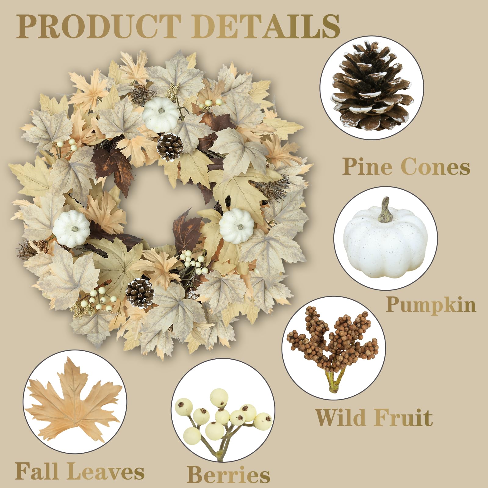 CHEAWRTZ white pumpkin cluster highlighting seasonal contrast benefit