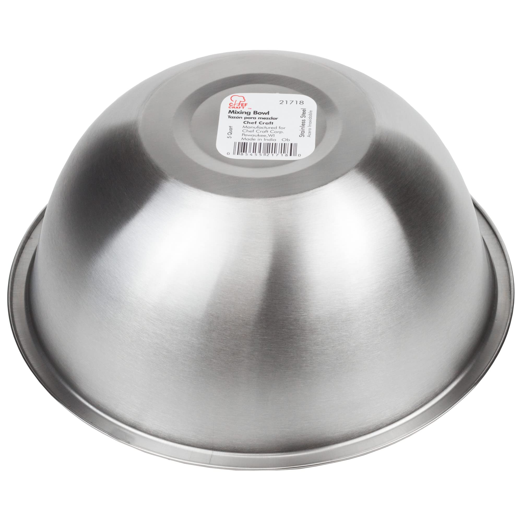 Chef Craft closeup of brushed finish highlighting scratch resistance and style