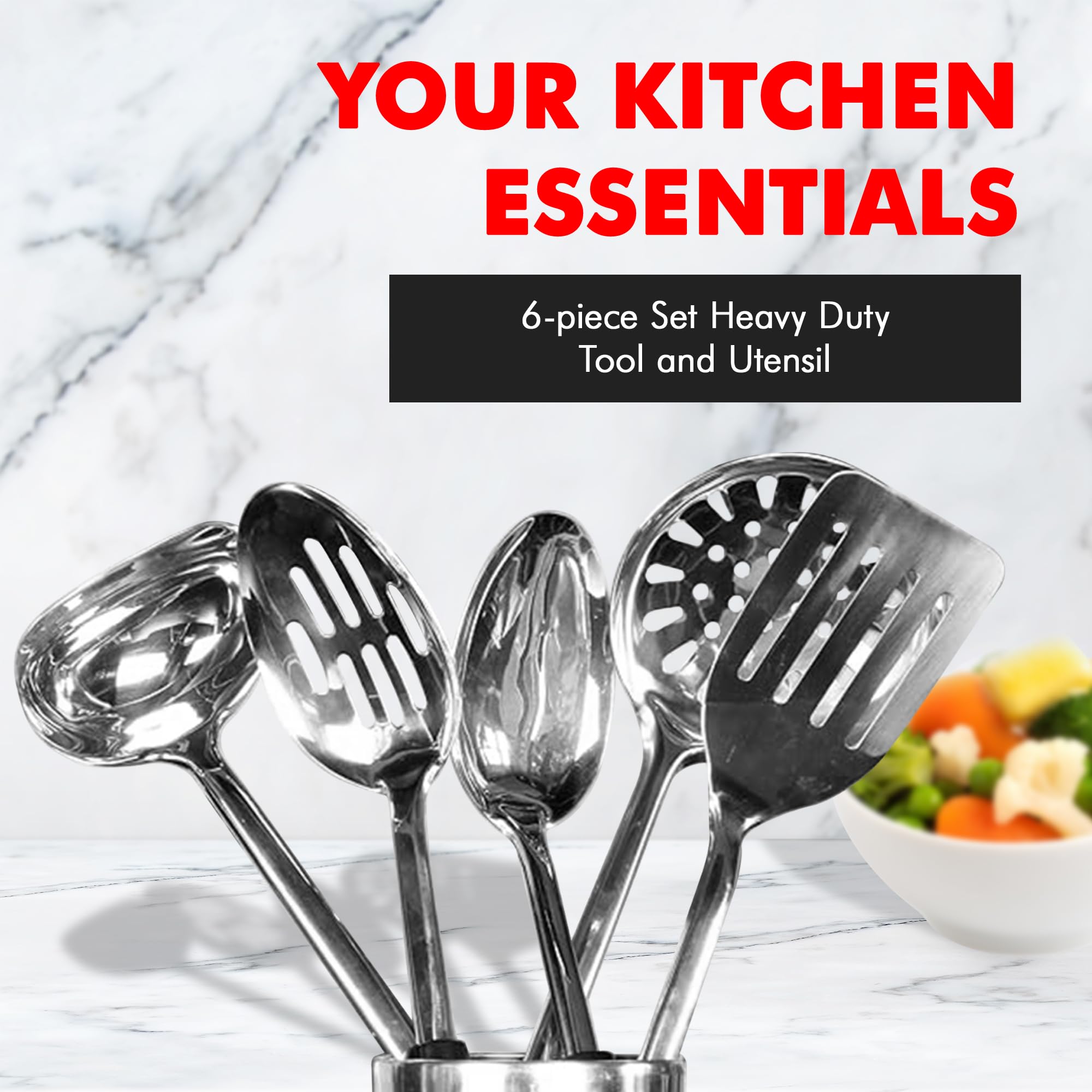 Chef Craft close-up of ergonomic handle offering secure grip and comfort