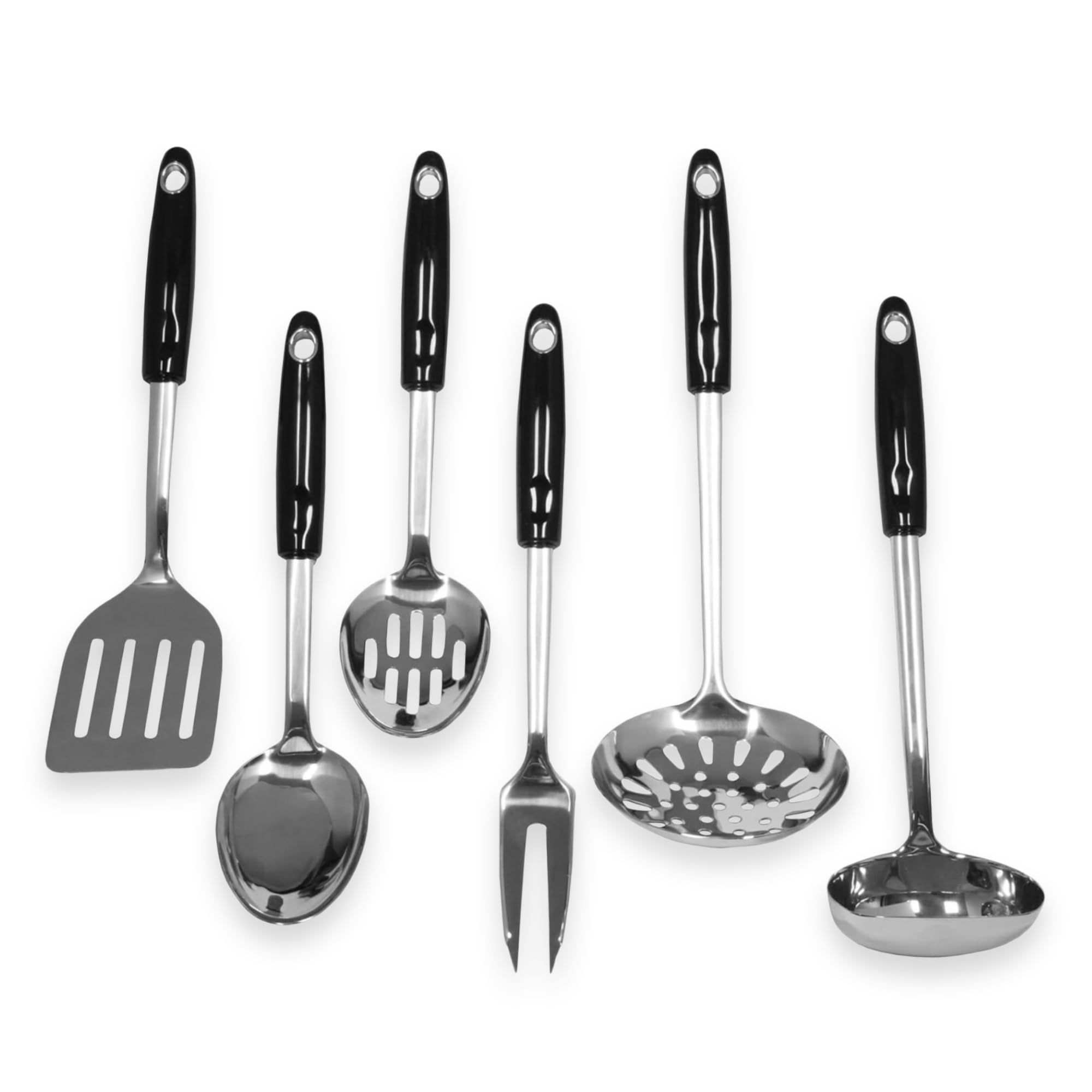 Chef Craft front packaging showing all six stainless tools for durable everyday cooking