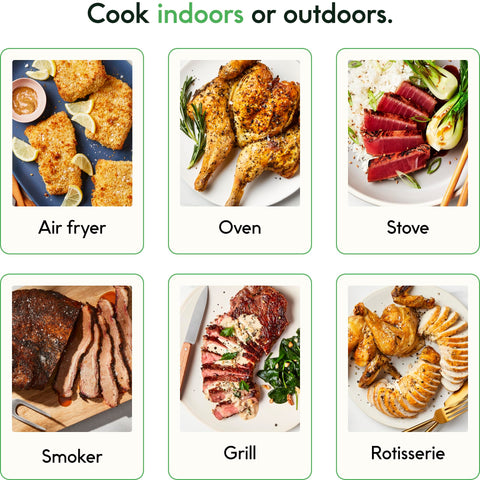 CHEF iQ app screen with presets for faster setup and consistent results