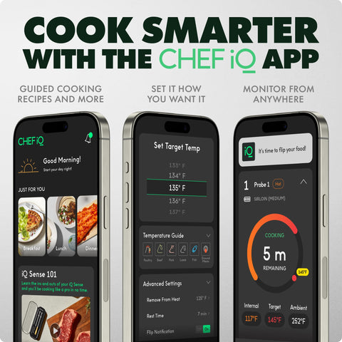 CHEF iQ sensors illustration showing five-sensor accuracy advantage