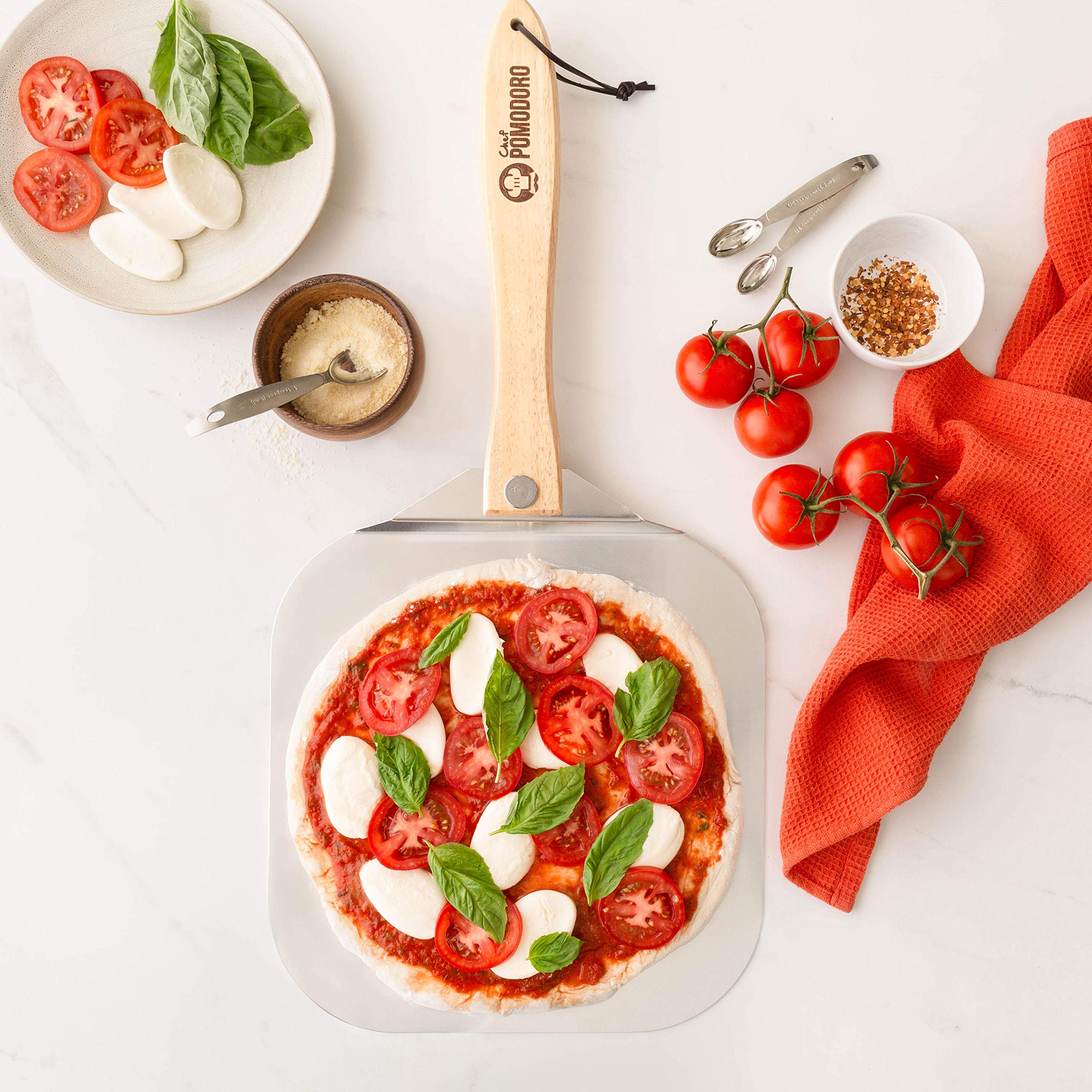 Chef Pomodoro peel in a kitchen setting demonstrating practical everyday use