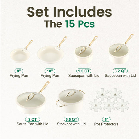 Close-up of Chef Power ceramic nonstick coating texture highlighting smooth, toxin-free surface for easier cooking and cleanup