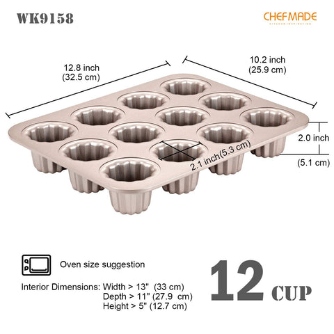 CHEFMADE close-up of non-stick silicone-like coating demonstrating easy release and durable surface