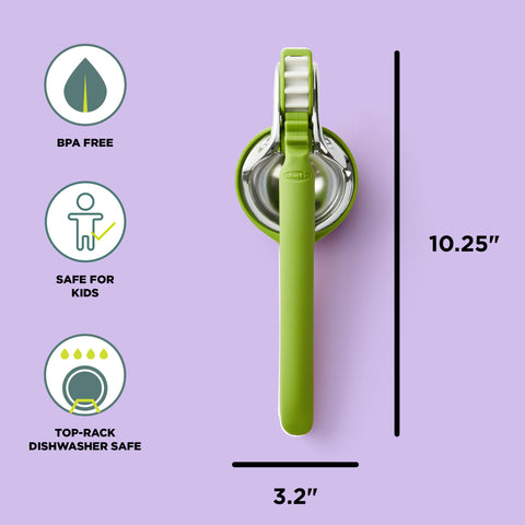 Chef'n FreshForce close-up of stainless steel reamer delivering efficient juice extraction