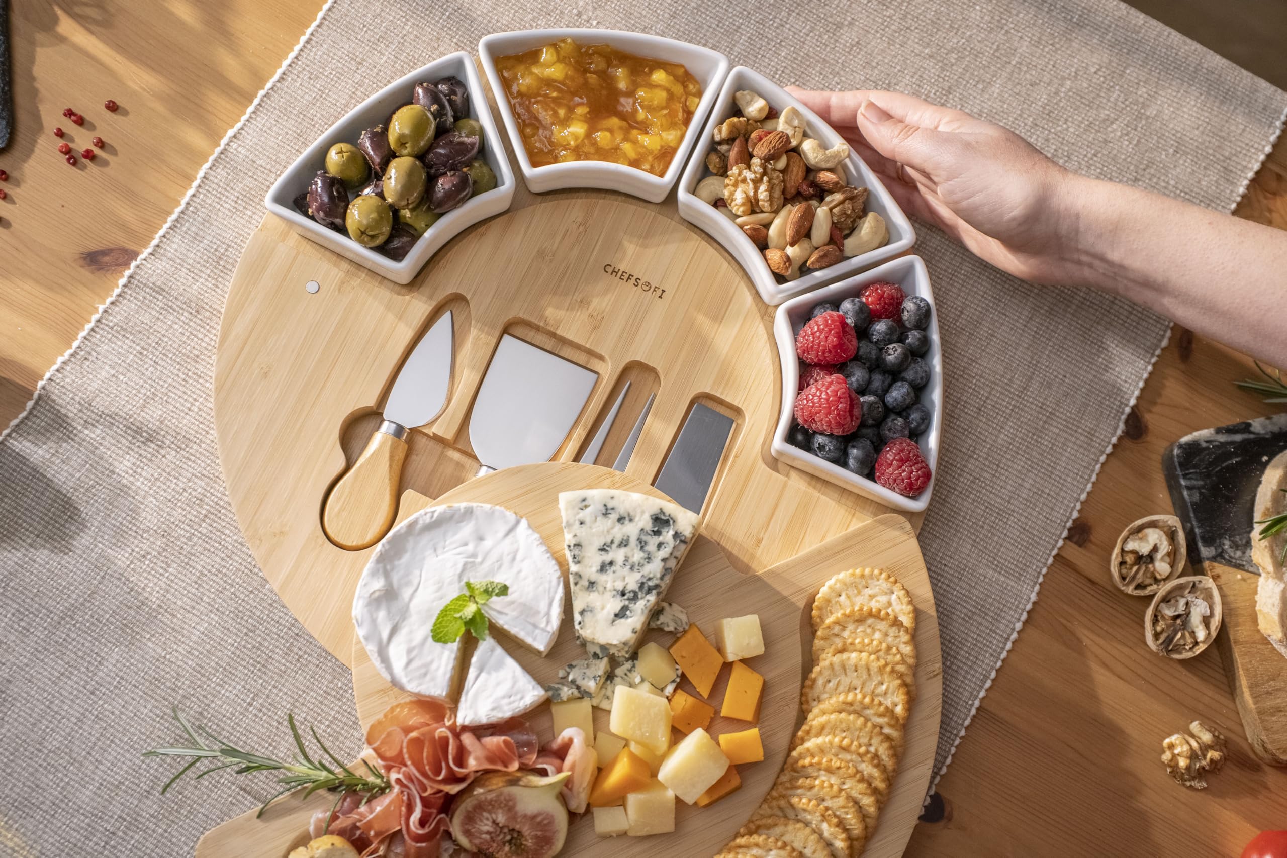 ChefSofi product label and patent close-up proving authentic patented design